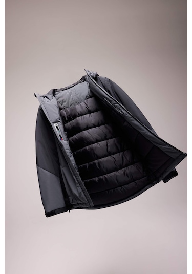 DeFactoFit Termometreli Mont Su İtici Rüzgar Geçirmez Slim Fit Dar Kesim Kapüşonlu Fermuarlı A2756AX24WNBK81