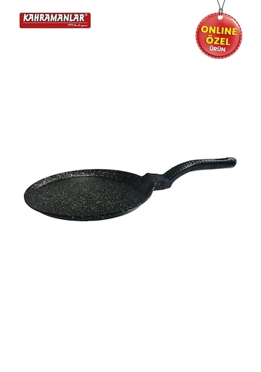 Kahramanlar Helegra Döküm 26 Cm Siyah Krep Tavası