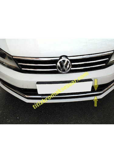 Volkswagen Jetta 2015-2018 Krom Ön Tampon Izgarası Aksesuarı 3 P.