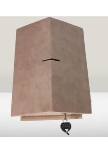 Hobi Adn Dekoratif Bahşiş Kutusu Kumbara Ahşap Mdf Ham Cnc Kesim Model El Yapım