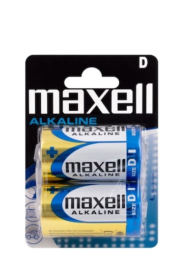 Maxell Lr20 Alkalin Pil  2 Adet Boyut- D