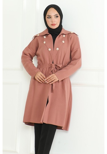 Beylem Beli Lastikli Triko Kap 1193 - Gül Kurusu Gülkurusu