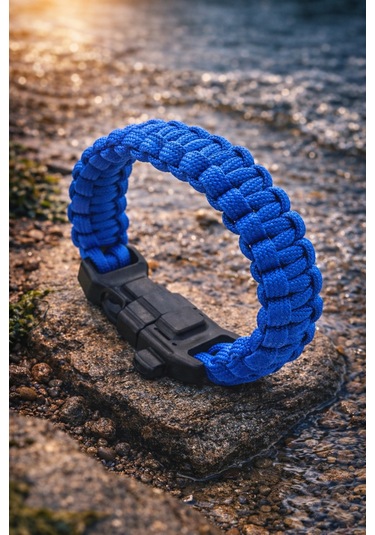 Dağcı Paracord Bileklik Mavi Diğer