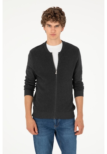 U.s. Polo Assn. Erkek Antrasit Melanj Hırka Triko 50293528-vr081 Antrasit Melanj U.s. Polo Assn. Erkek Antrasit Melanj Hırka Triko 50293528-vr081 Antrasit Melanj