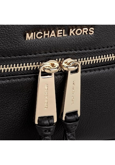 Michael Kors Michael Kors Rhea Zip Medium Leather Backpack 30s5gezb1l Siyah
