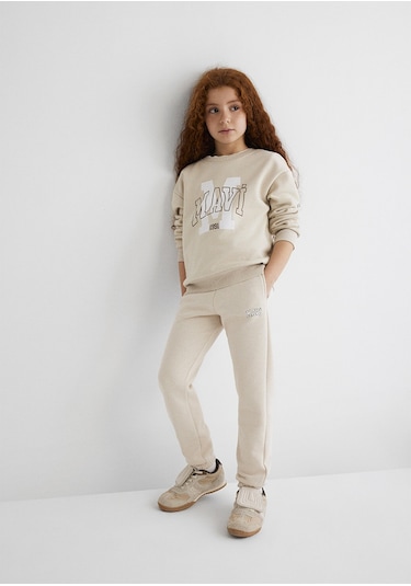 Mavi - Mavi Logo Baskılı Bej Eşofmanaltı 7010000-70143 Gri