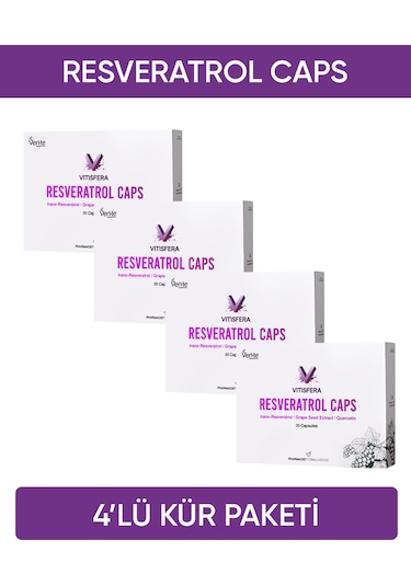 Vitisfera Resveratrol Caps Kür Seti 4'lü