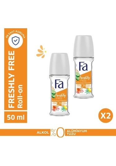 Fa Freshly Free Salatalık & Kavun Kadın Roll-On Deodorant 2 x 50 ML