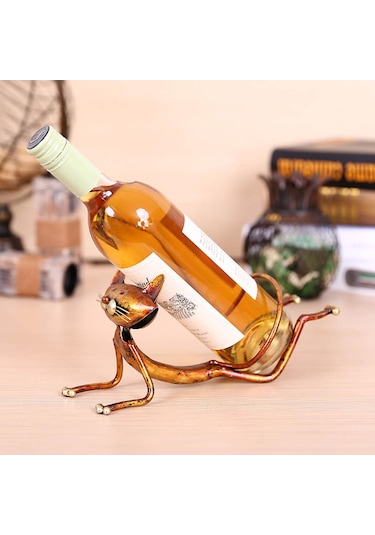 Tooarts Şarap Şişesi Tutucu Raf Metal Pratik Ev Mutfak Dekorasyonu