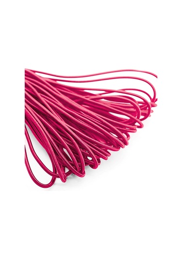 Fuşya Pembe 5 Metre 2 Mm Yuvarlak Lastik
