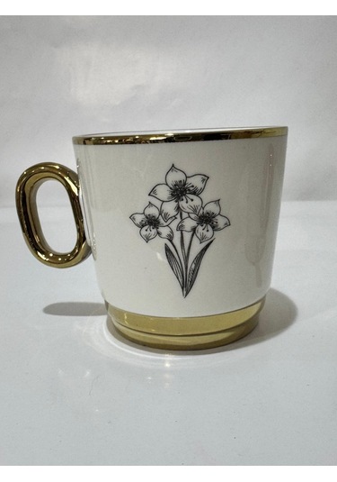 Acar Adora Kupa Gold Çiçek Desen Karma Desen Gold