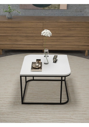 Orta Sehpa Tekli Damla Beyaz Beyaz