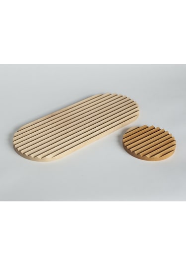 Zigzag Kesme Tahtası Ve Sunum Ahşap
