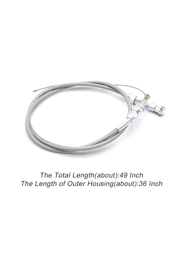 Monyee Ls1 4.8-6.0 Motor Gaz Kablosu - 36" Paslanmaz Çelik Örgülü Halka, Uzatılmış Kullanim Süresi, Kolay Kurulum