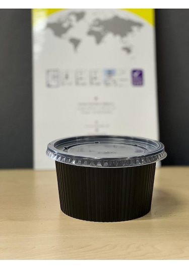 Plastik Federli Çorba Kasesi Kap + Kapak 30'lu
