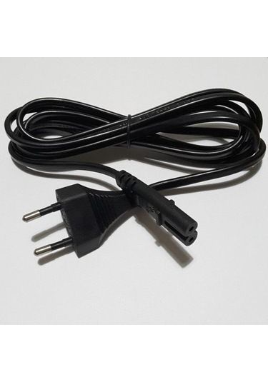 3 Metre 2 Li Power Kablo 3 Metre Işıldak Kablosu 3 Metre Televizyon Power Kablo