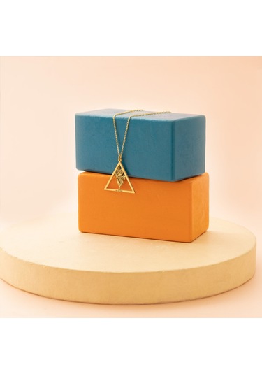 Dkmn Gümüş Tasarım 925 Ayar Gümüş Element Doğum Çiçeği Kolye