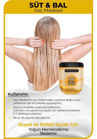 Süt & Bal Saç Maskesi 500 Ml