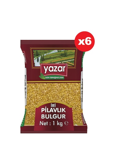 Yazar İri Taneli Pilavlık Bulgur 6 x 1 KG