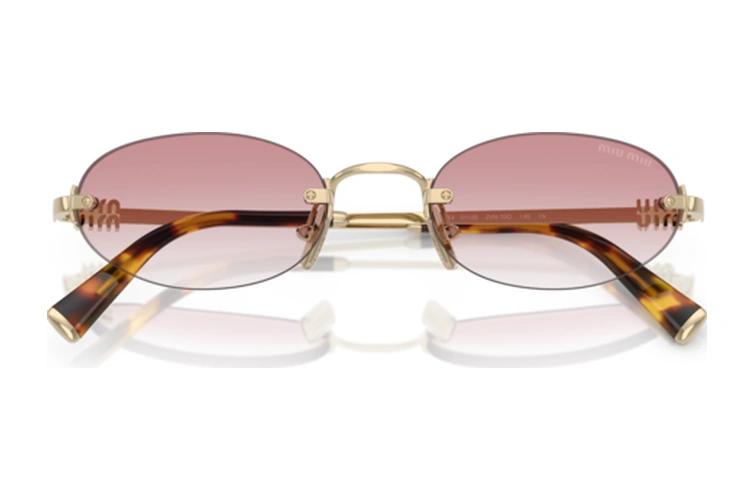 Mu Mua54s Zvn70o 51-20-140 Kadın Güneş Gözlüğü Altın