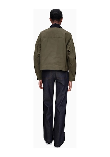 A.p.c Becca Jacket Su Itici Kısa Kesim Kadın Ceket Haki