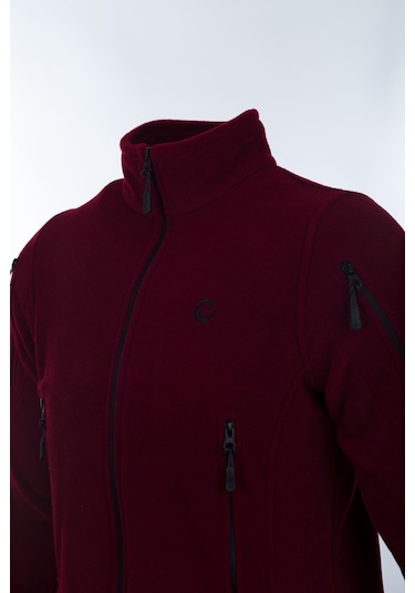 Karcamp 5 Cepli Unisex Polar Mont Ceket Bordo
