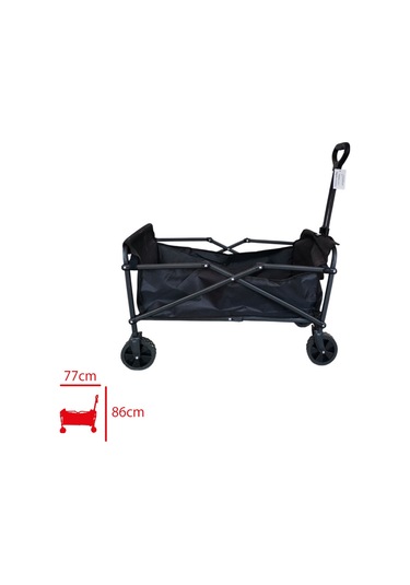 Tekerlekli Taşıma Arabası Siyah