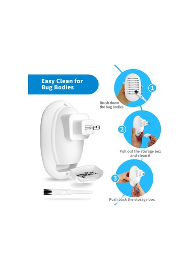 Vkemall Ev İçin Küçük Boy Mor Işık İle Mus Derleyen Ve Elektrikle Yok Eden Sessiz, Güvenli Kafesli Siyah Mus Katili 110v-240v Avrupa Standartı