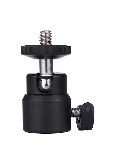 Puluz 1/4 İnç Kilitli Vidalı Metal Tripod Bilyalı Kafa Adaptörü