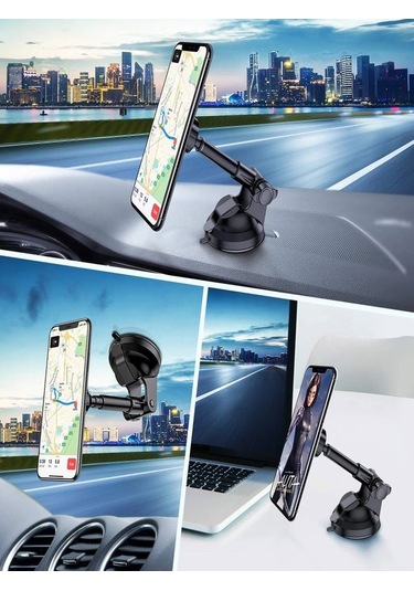 360 Dönme Özellikli Strong Mıknatıslı Araç İçi Telefon Tutacağı