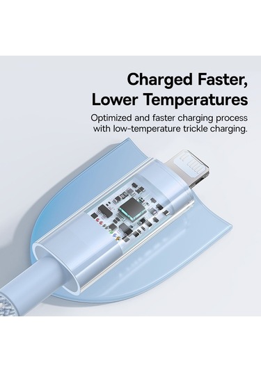 Baseus Cd Serisi Pd20w Usb-c / Type-c - 8 Pin Hızlı Şarj Veri Kablosu, Uzunluk: 1 M