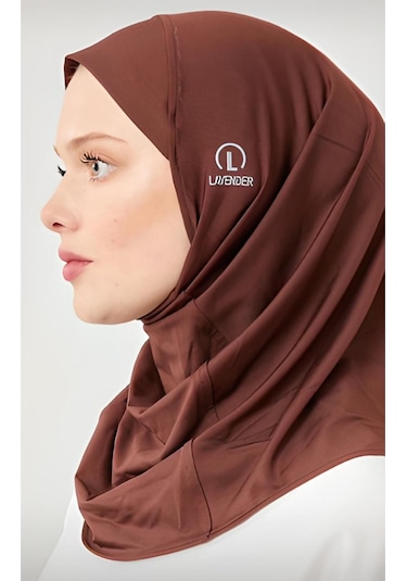 Melodi Scarf Kadın Tesettür Hijab Spor Bone Kahverengi KAhverengi