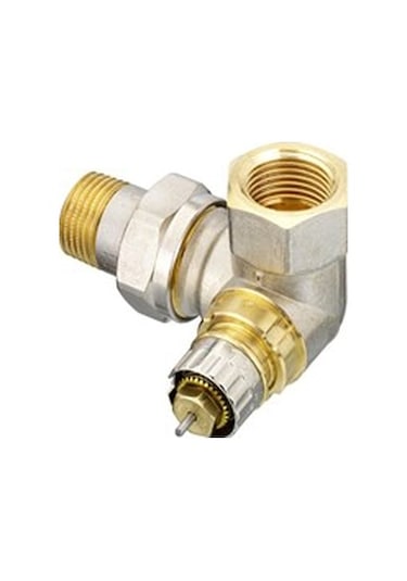 Reglajlı Ön Ayarlı Sol Dik Köşe Termostatik Vana Gövde 013G0234