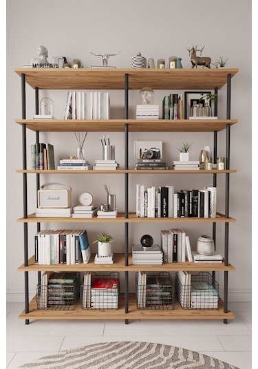 Çevir Kur 150 Cm Atlantik Çam Kitaplık Atlantik Çam