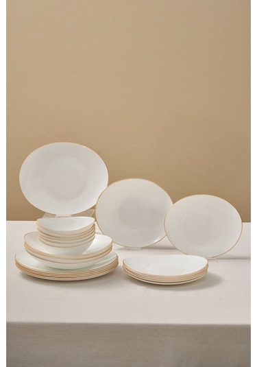 Karaca  Pure 24 Parça 6 Kişilik Yemek Takımı Gold