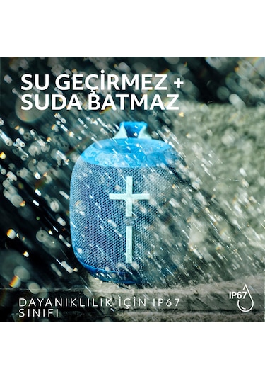 Ultimate Ears Wonderboom 4 Taşınabilir Su Geçirmez Bluetooth Hoparlör, Büyük Bas Ve 360 Derece Ses - Mor