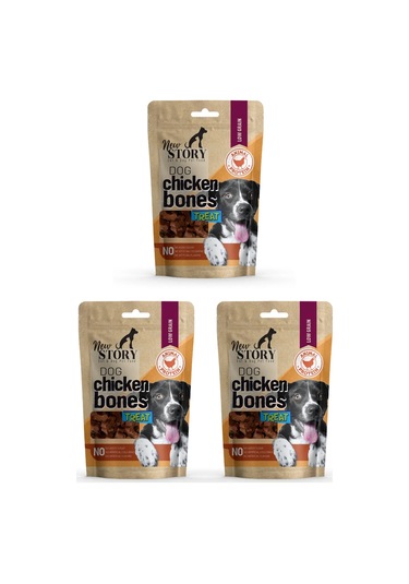 Dog Chicken Bones 3x80gr. Tavuklu, Köpek Ödül Maması