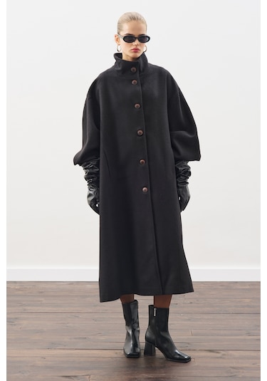 Gaıa Geniş Kaban Siyah Siyah