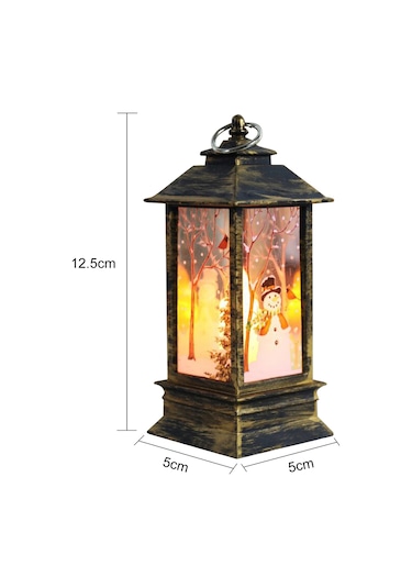 Konesam Küçük Beyaz Geyik Noel Feneri - Pvc Materyal, Sıcak Işık, Masaüstü/asma Dekorasyonu, Paketli Teslimat