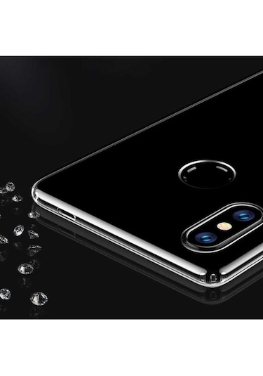 Xiaomi Mi 8 Se Kılıf Zore Süper Silikon Kapak Renksiz