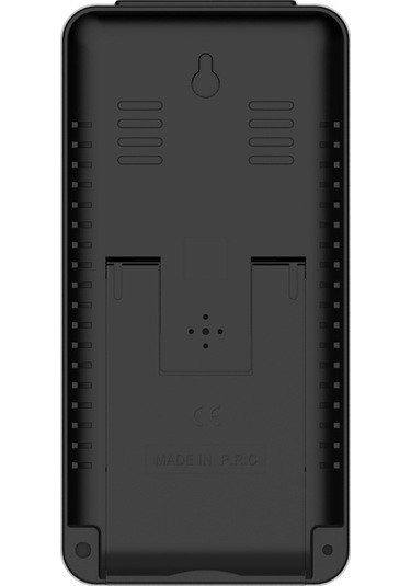 Yifomall Dokunmatik Tuşlu Dış/iç Sıcaklık Nem Ölçer - 30m Kablosuz Sensörlü İklim İzleyici Sistemi Siyah, Pil Yok