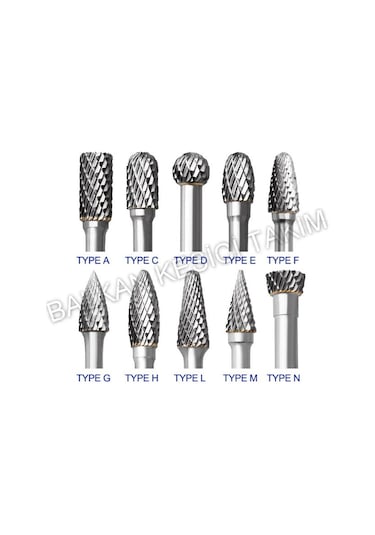 3MM KARBÜR KALIPÇI FREZE ELMAS TAŞLAMA FREZE UCU B TİPİ