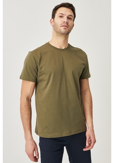 Ac&Co / Altınyıldız Classics Slim Fit Dar Kesim Bisiklet Yaka Tişört Paketi 5'li Çok Renkli