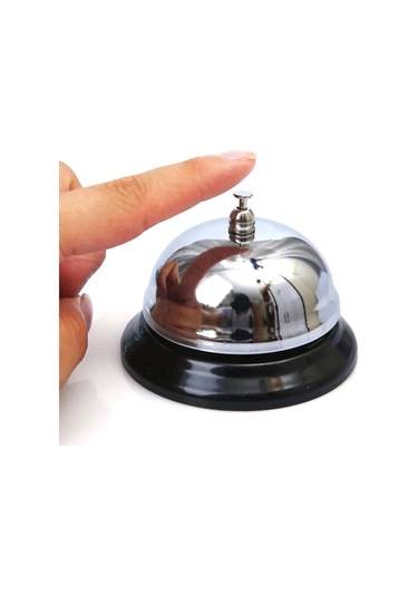 Gümüş Renk Metal Resepsiyon Zil 01