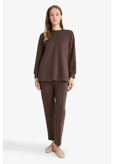 Defacto Regular Fit Bisiklet Yaka Uzun Kollu Tunik F5117ax25aubn540