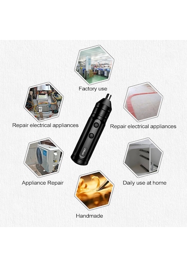 Konesam Usb Şarjlı Mini Elektrikli Tornavida Seti - 3n.m Tork, İki Yönlü Çalışma, Hafif Ve Taşınabilir Elektrikli Araç X1 Geliştirilmiş Versiyon