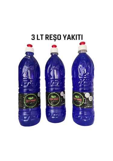 Coco Night Reşo Mangal Şömine Soba Kömürü Tutuşturucu Jel Yakıtı 3 x 1 L