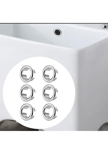 Suntek 6 Parça Banyo Lavabo Taşma Kapak Halkaları, Arjantin