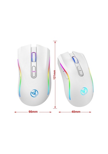 Joyjadehub Mufunye Hxsj T69 Kablosuz Rgb Mekanik Oyun Faresi - -