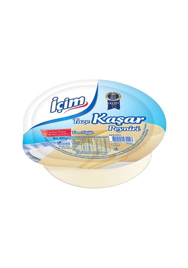 İçim Tam Yağlı Taze Kaşar Peyniri 400 G X12 Adet